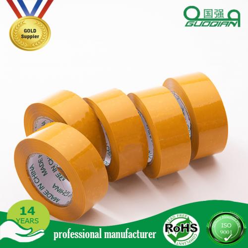 Strong Adhesive Bopp Yellow Packaging Tape 8M Length For Supermarkets