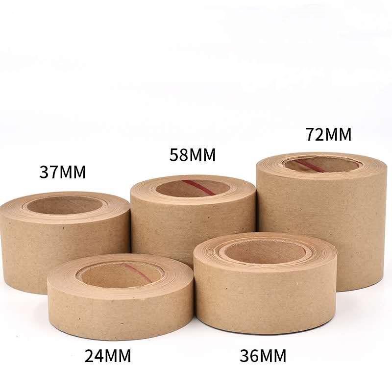 Economy Grade White Water Soluble  Kraft Packaging Tape For Packing