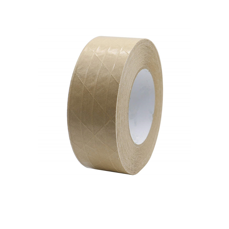 Strong Self Adhesive Carton Packing Brown Reinforced Kraft Paper Tape