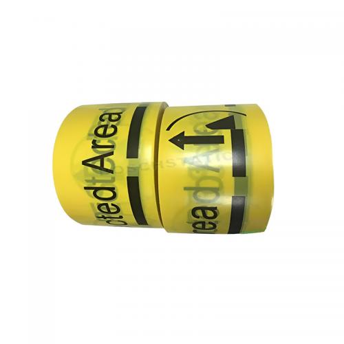 Yellow Adhesive PE Warning Tape Printed Customized Logo For Caution